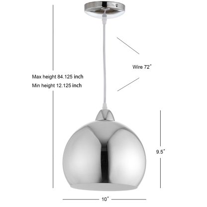 Modern simple metal chandelier - Image 3