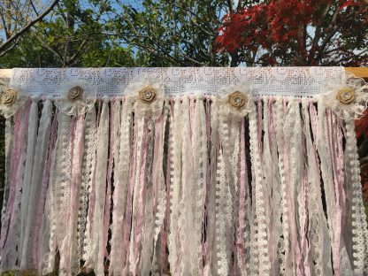 Lace light pink curtains - Image 3