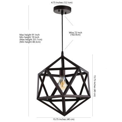 Geometric art chandelier - Image 3