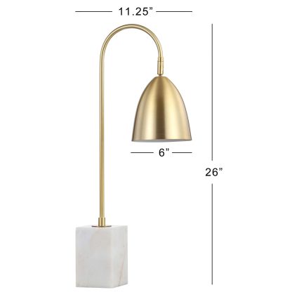 Gold Arch Metal LED Table Lamp - Image 4