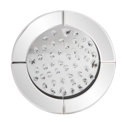Round crystal decorative mirror