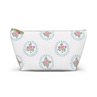 Vintage floral pattern cosmetic bag