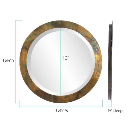 Camouflage round wall mirror - Image 5