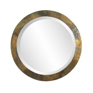 Camouflage round wall mirror