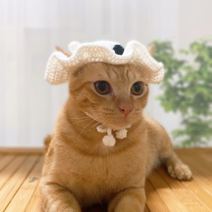 Cat Ghost Hat Pet Halloween Costume - Image 5