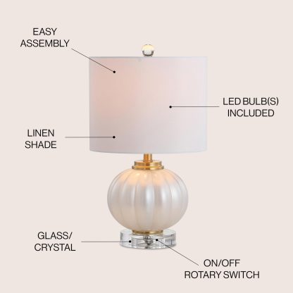 Pearl Glass LED Table Lamp - Image 6
