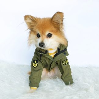Dog Military Hooded Jacket
