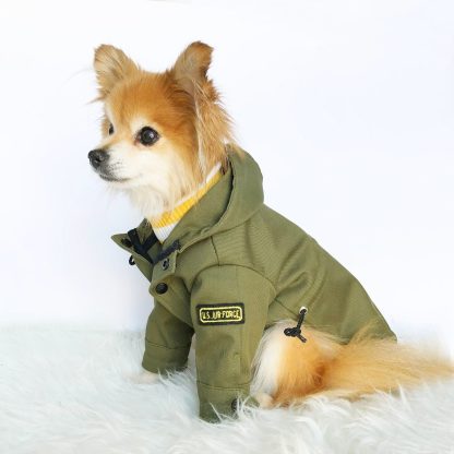 Dog Military Hooded Jacket - Image 4
