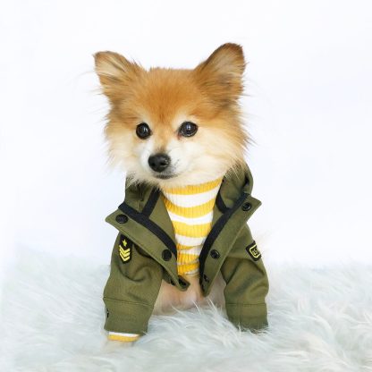 Dog Military Hooded Jacket - Image 3