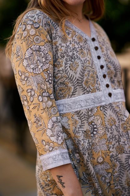 Retro Print Dress - Image 7