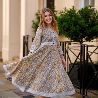 Retro Print Dress