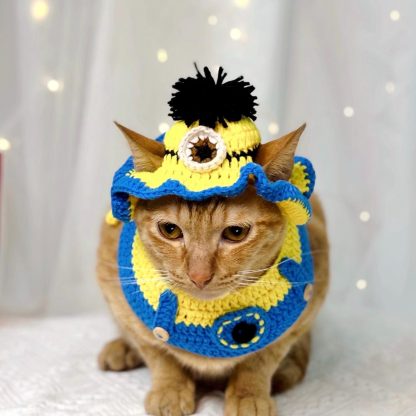 Minions Cat Hat and Scarf Set - Image 4