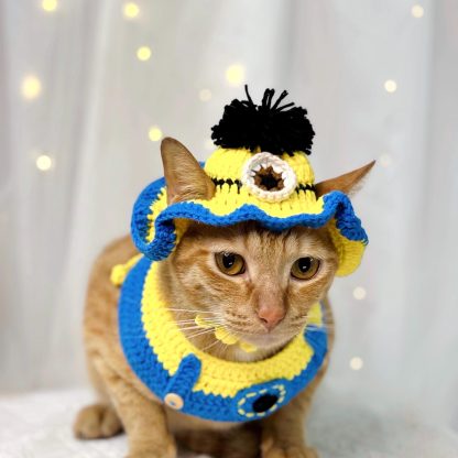 Minions Cat Hat and Scarf Set - Image 2