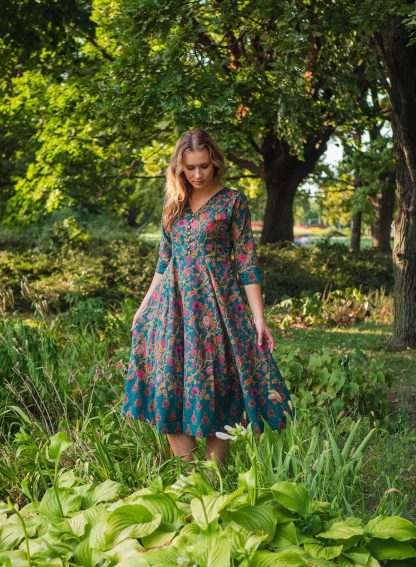 Forest print dress