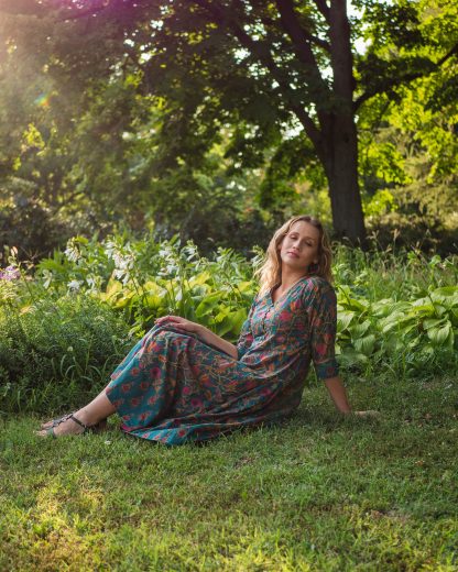 Forest print dress - Image 5