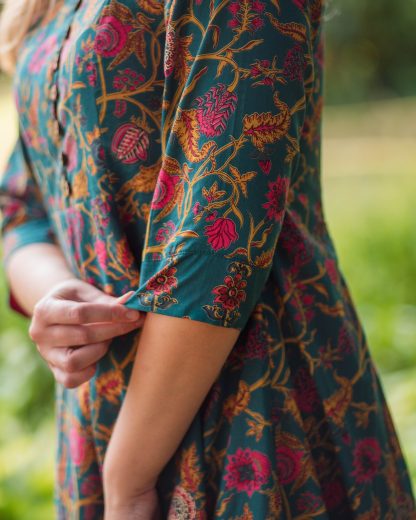 Forest print dress - Image 4