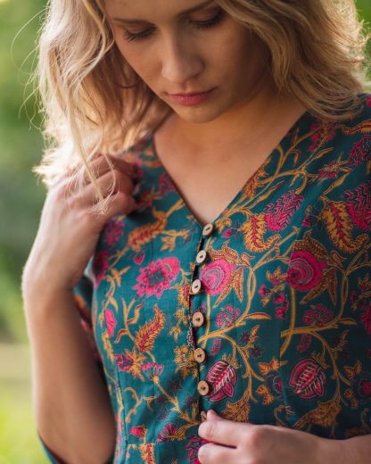 Forest print dress - Image 3