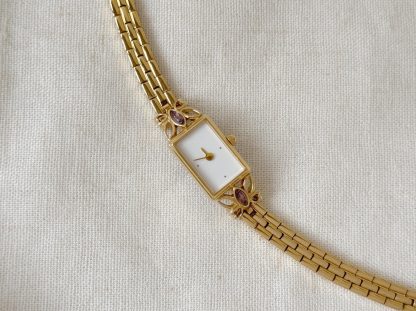 Vintage Crystal Bracelet Watch - Image 4