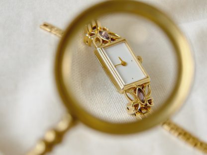 Vintage Crystal Bracelet Watch - Image 2