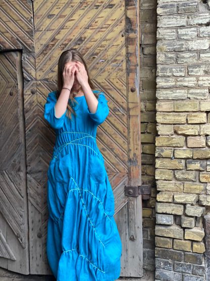 Retro off-shoulder dress - Image 8