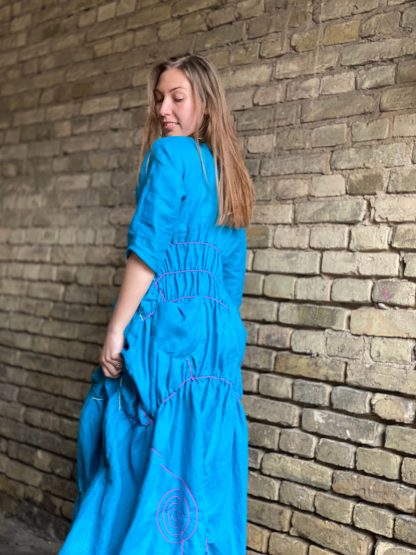 Retro off-shoulder dress - Image 5
