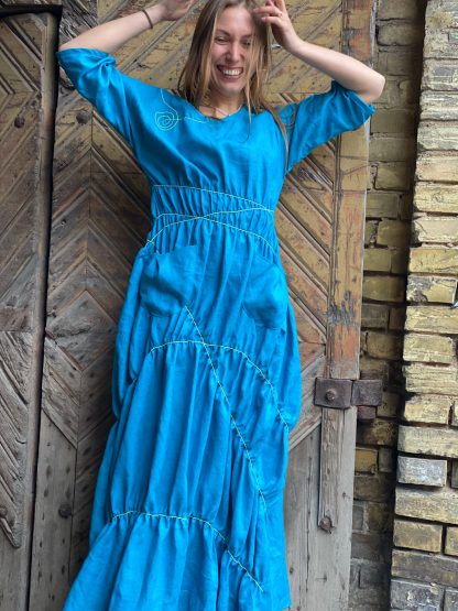 Retro off-shoulder dress - Image 4