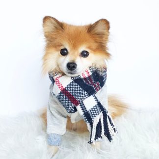 Pet Plaid Scarf