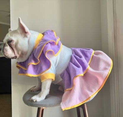 Pet Clothing Purple Dress - Image 3