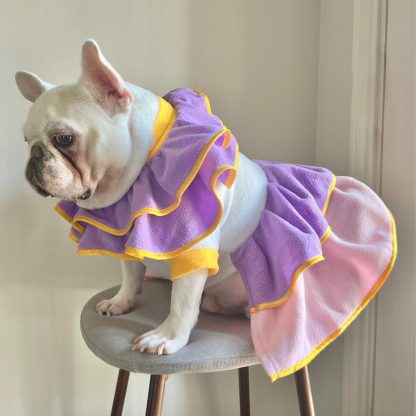 Pet Clothing Purple Dress - Image 2