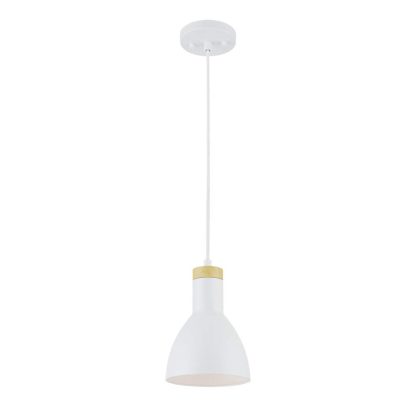 Matte wood grain decorative single head chandelier