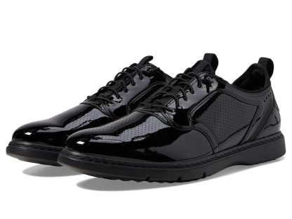 Men's flat toe stretch oxford shoes