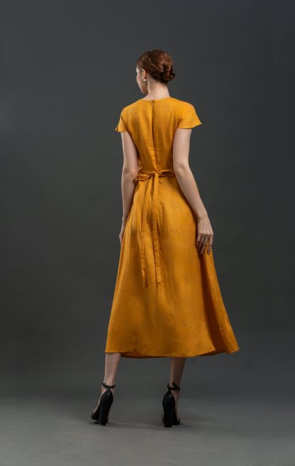 Ginger V-neck Slit Dress - Image 5
