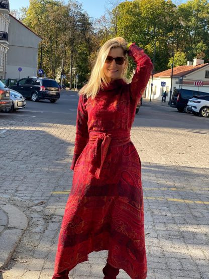 Vintage paisley tie dress - Image 6