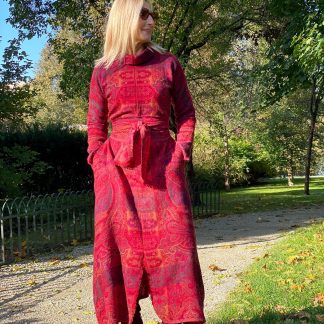 Vintage paisley tie dress