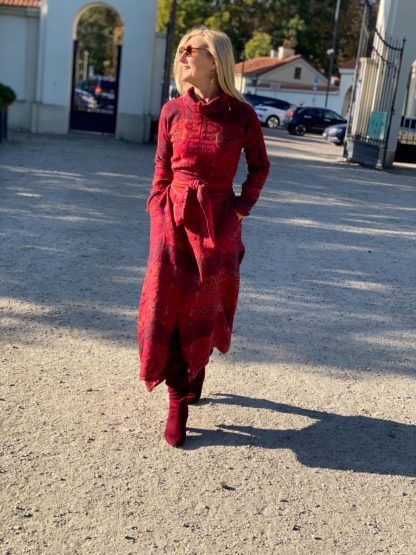 Vintage paisley tie dress - Image 2