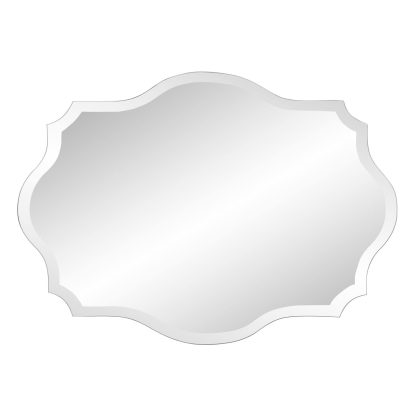Frameless silver square wall mirror - Image 8
