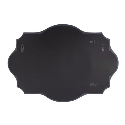 Frameless silver square wall mirror - Image 3