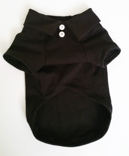 Pet Simple Style Solid Color Button Top - Image 4