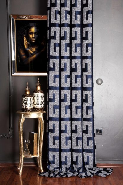 Artistic jacquard blackout curtains - Image 6