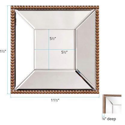 Home Square Wall Mounted Decorative Mirror - Image 2