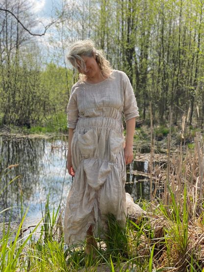 Forest style linen dress - Image 6