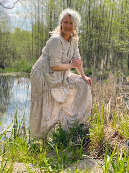 Forest style linen dress - Image 5