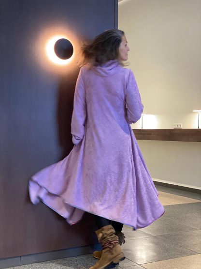 Slouchy Hooded Plush Dress - Image 3