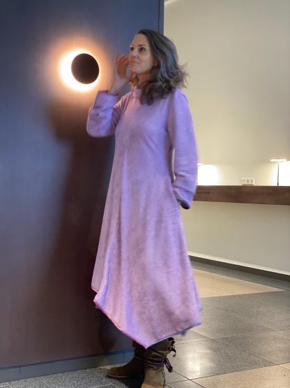 Slouchy Hooded Plush Dress - Image 2