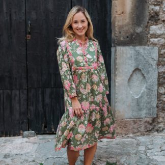 Spring Flowers Vintage Dress