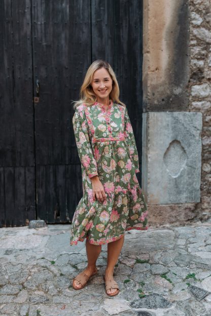 Spring Flowers Vintage Dress