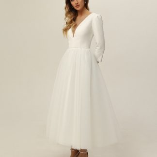 Vintage mid-length wedding dress