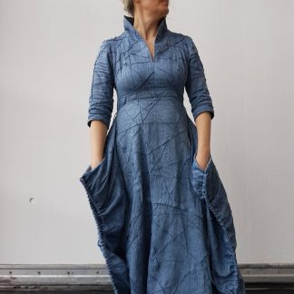 Retro Artistic Stand Collar Dress