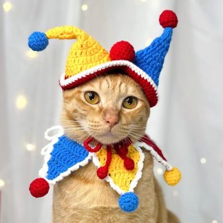 Pet Clown Costume Set