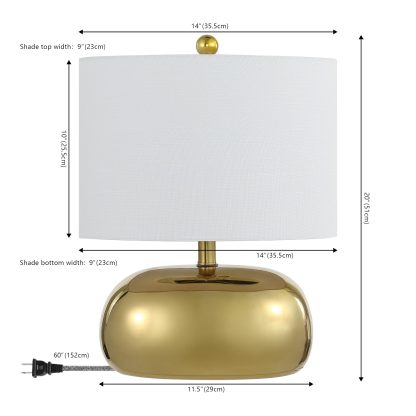 Mid-Century Ornate Ceramic LED Table Lamp - Image 3